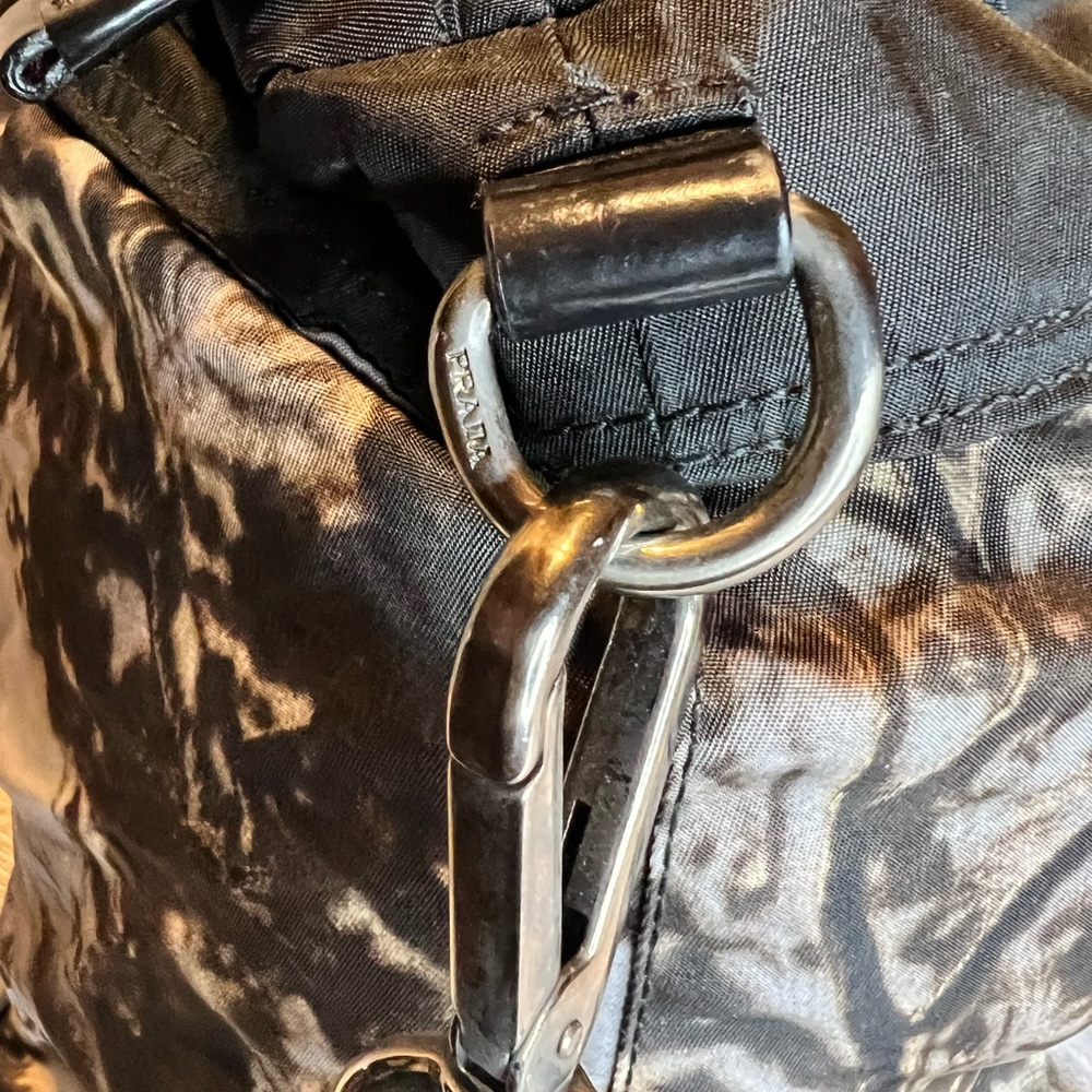 PRADA- Extra large vinyl and patent leather travel bag. - Picture 10 of 10